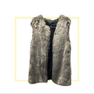 Aritzia Talula XXS Faux Fur brown winter vest